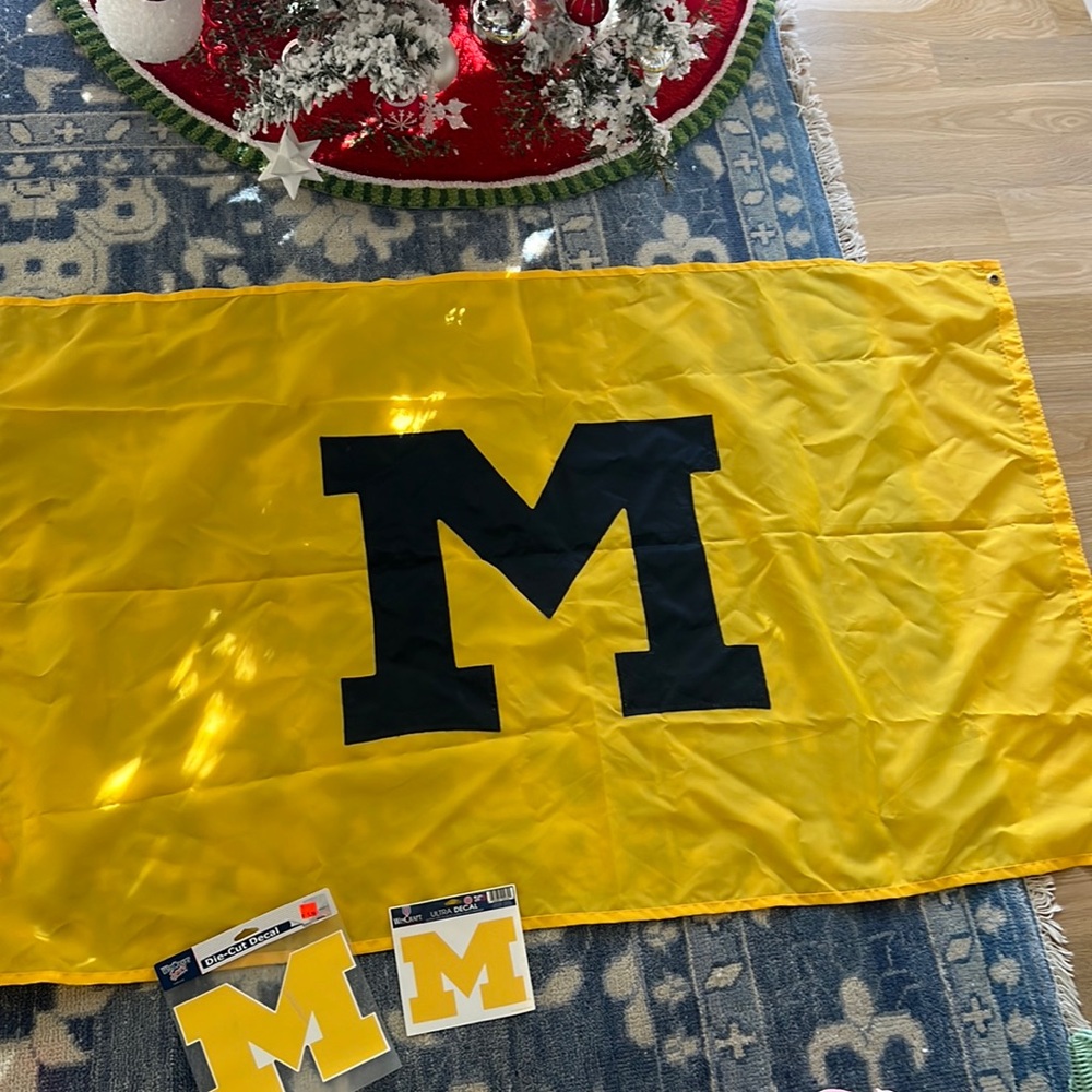 Michigan flag and decals